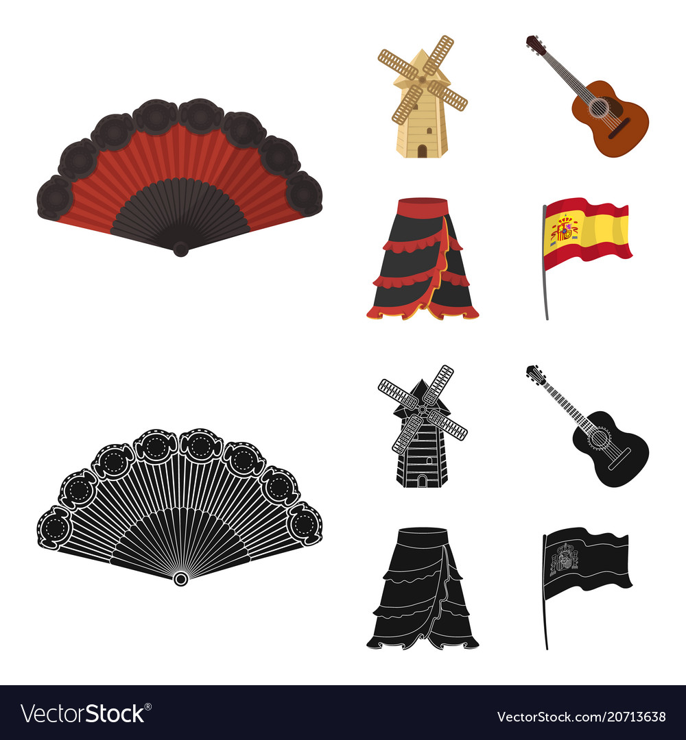 Fan spanish mill guitar skirt for national