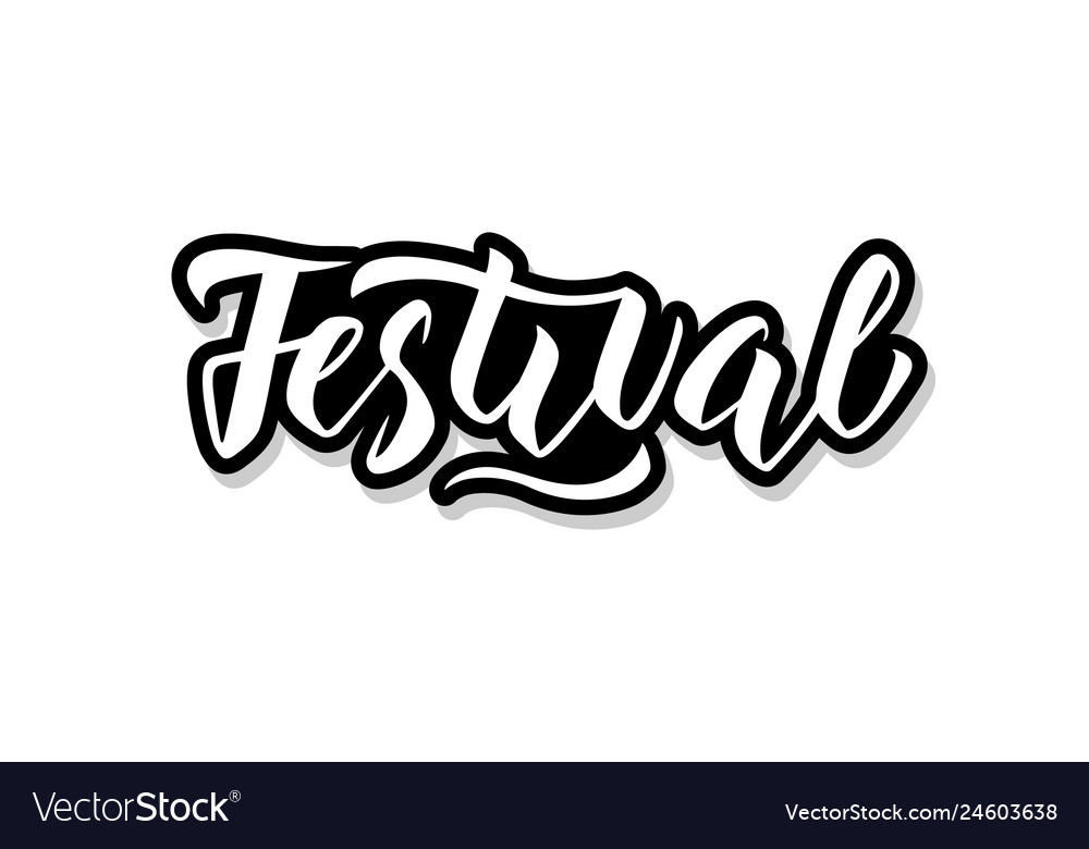 Festival calligraphy template text for your design