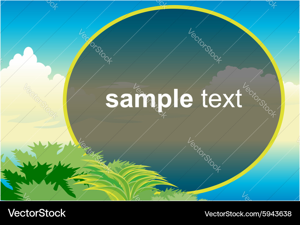Landscape background Royalty Free Vector Image