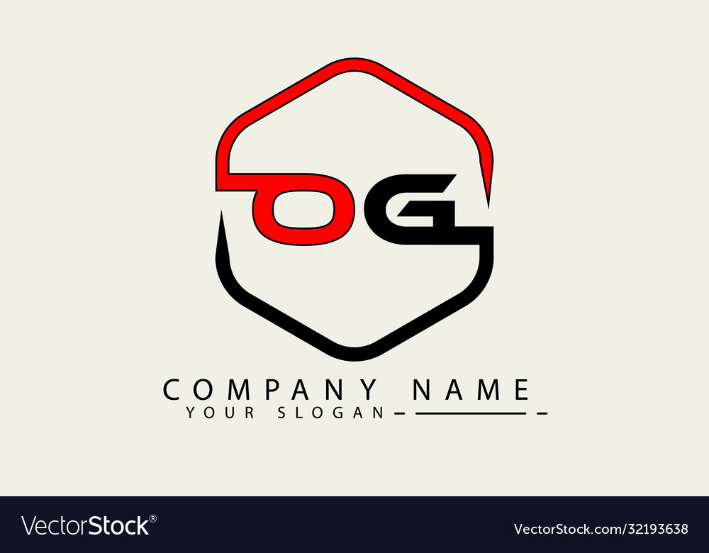 Og logo Royalty Free Vector Image - VectorStock