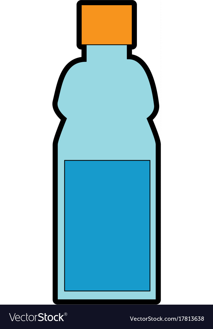 Plastic bottle isolated icon Royalty Free Vector Image