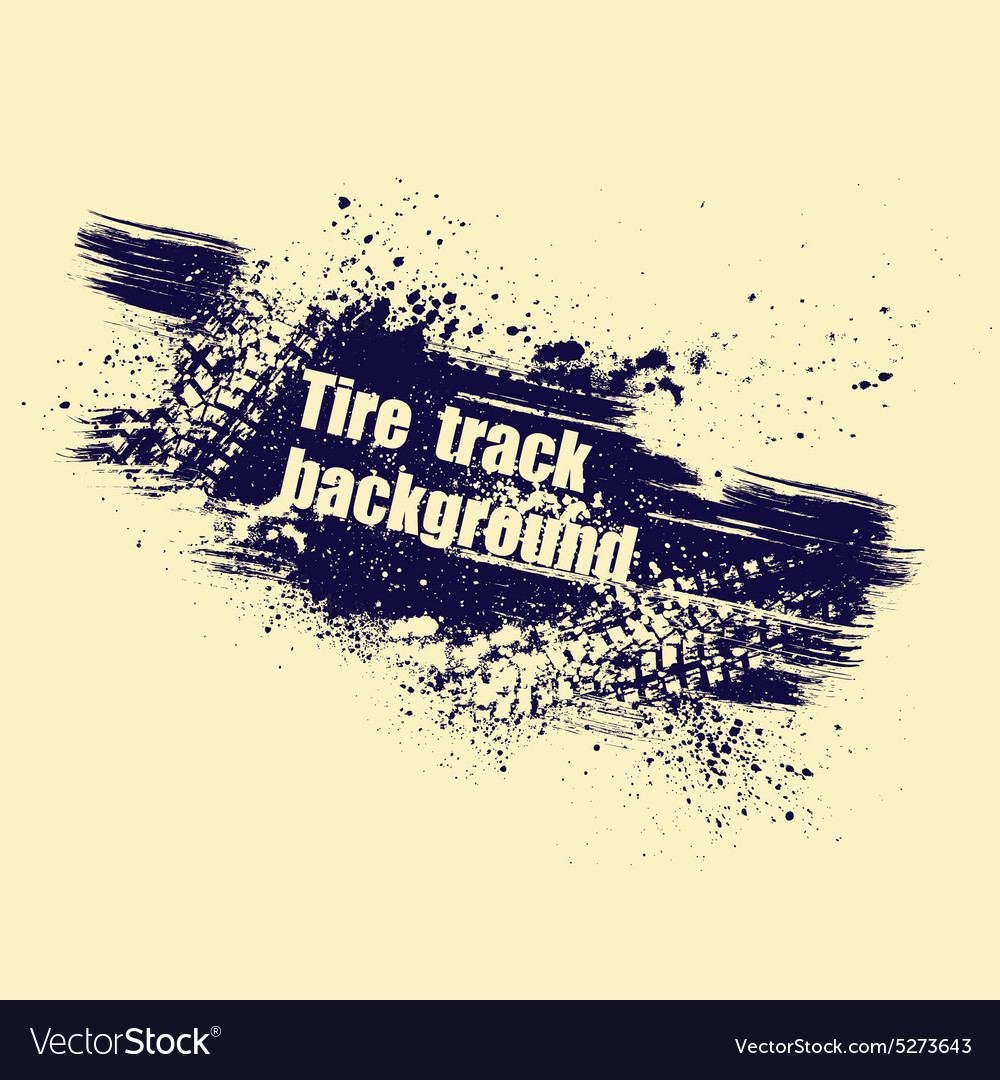 Grunge tire track background