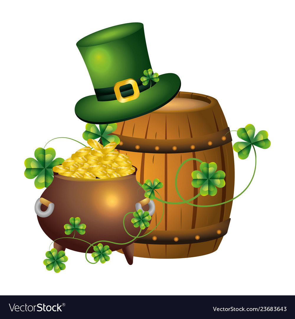 Hat barrel wooden Royalty Free Vector Image - VectorStock