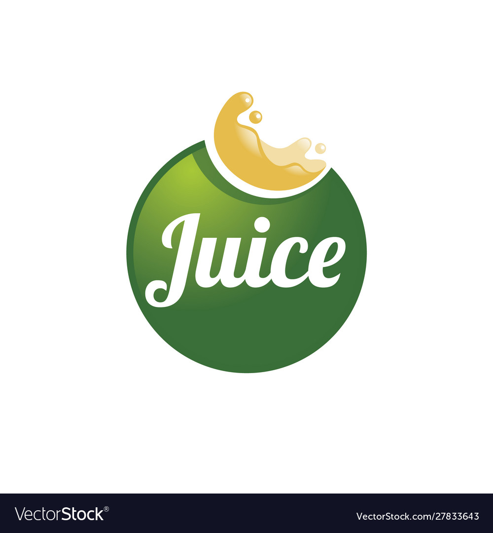 Juice logo design concept fruit and icon Vector Image