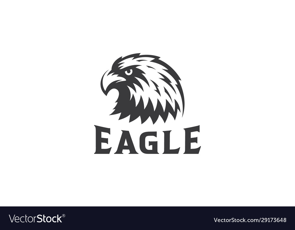 Eagle head mascot logo