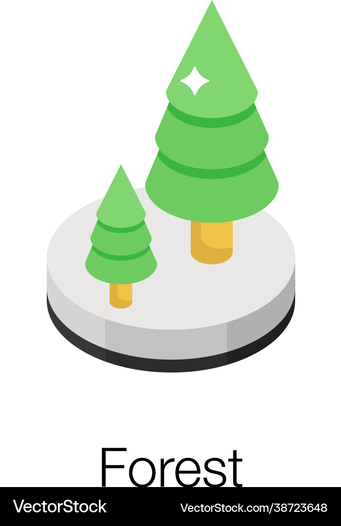 Forest Royalty Free Vector Image - VectorStock