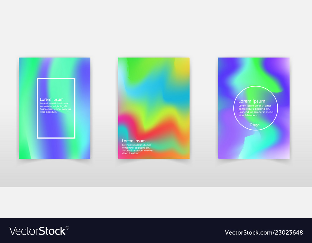 Holographic abstract background set