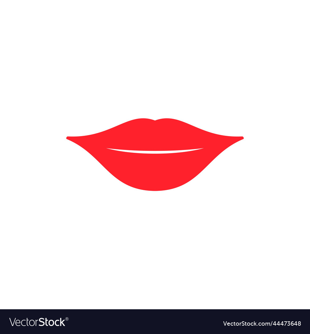 Lips icon or logo sign symbol Royalty Free Vector Image