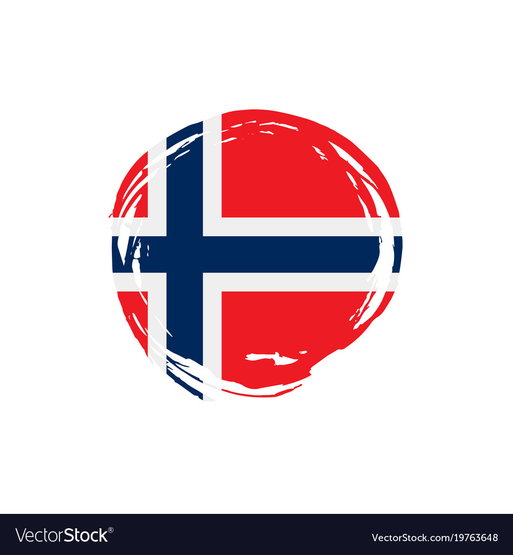 Norway flag Royalty Free Vector Image - VectorStock