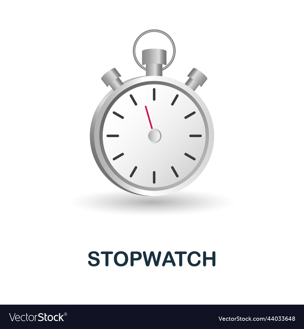 Stopwatch icon 3d from measuring collection