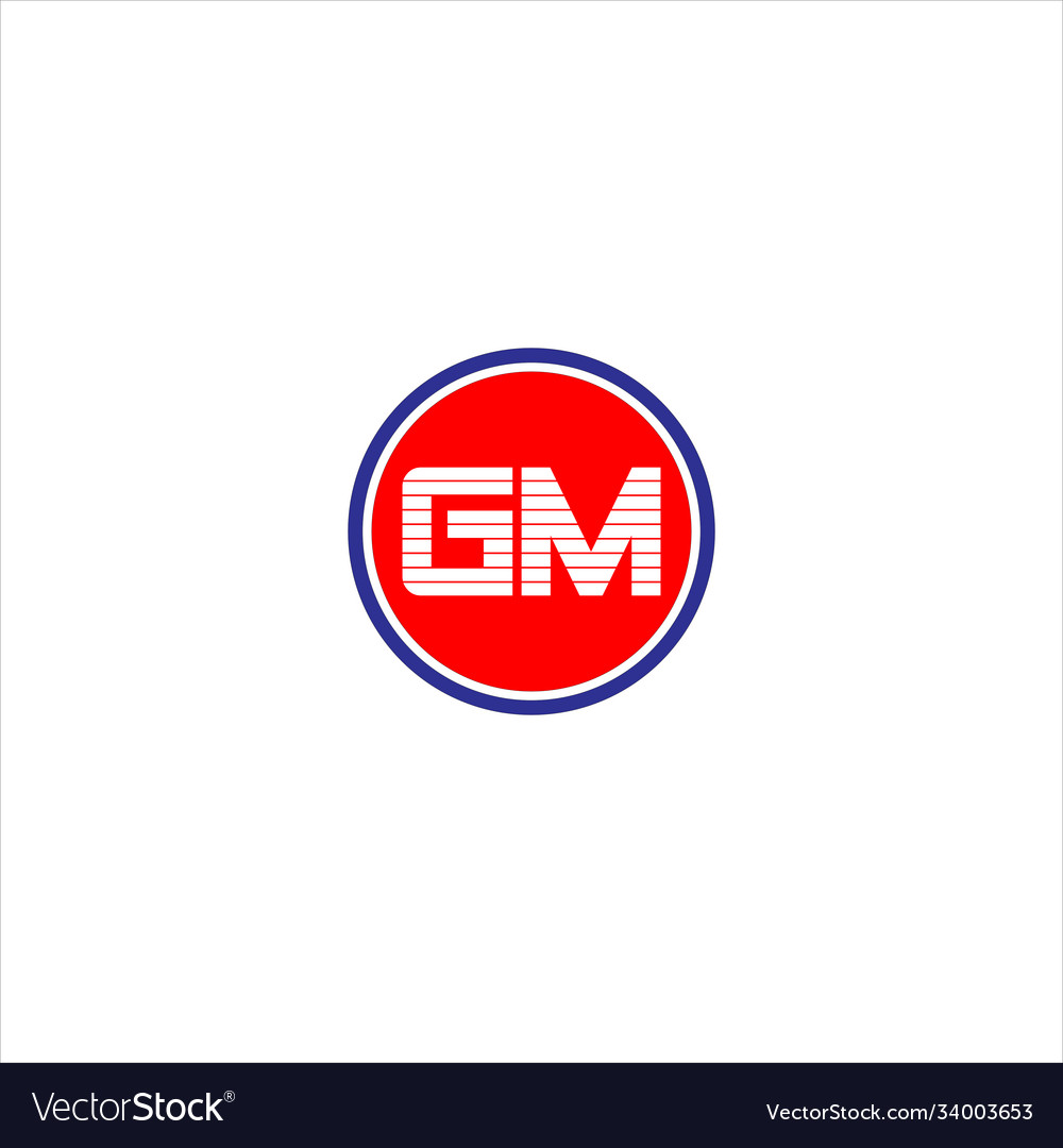 G m joint letter logo creative design