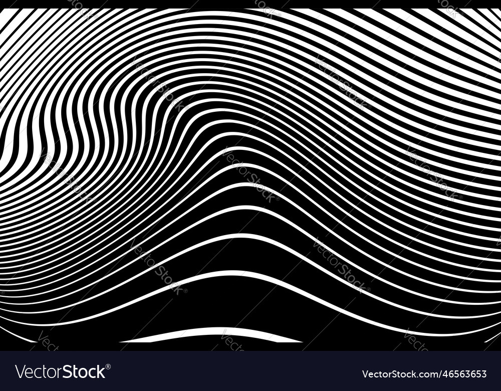 Wavy lines pattern Royalty Free Vector Image - VectorStock