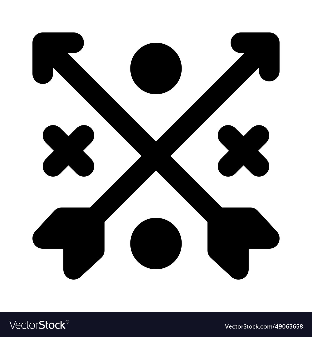 Crossed arrows symbolize hipster style