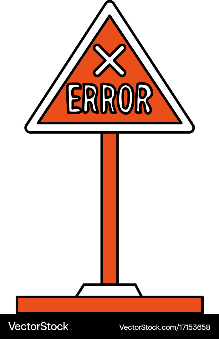 Isolated road sign design Royalty Free Vector Image