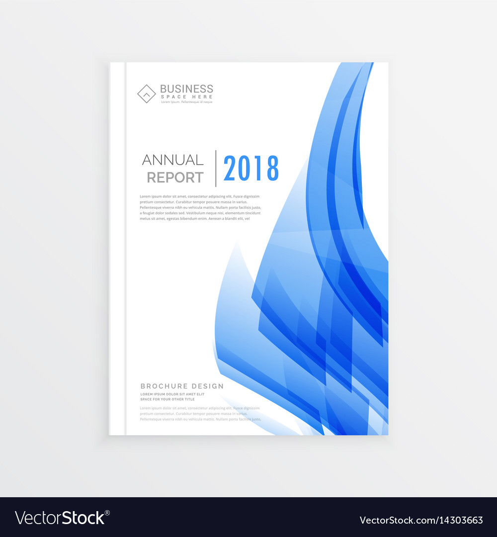 Business annual report cover page template in a23 Vector Image Inside Technical Report Cover Page Template