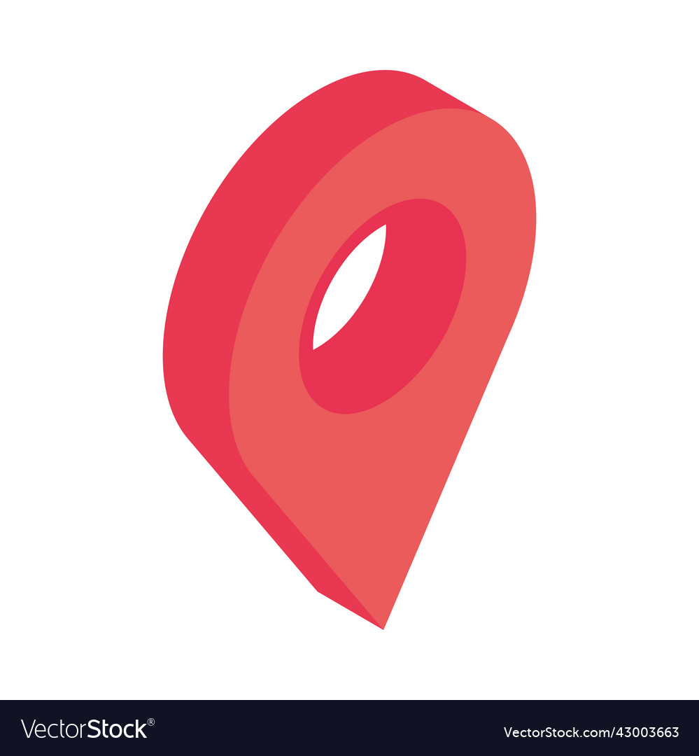 Navigation pin icon Royalty Free Vector Image - VectorStock