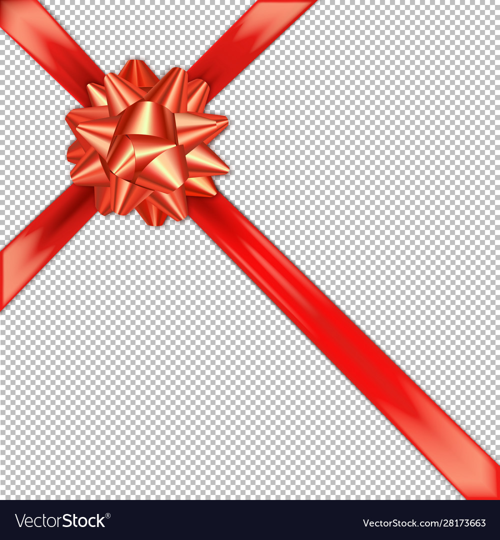 Red bow ribbon cross