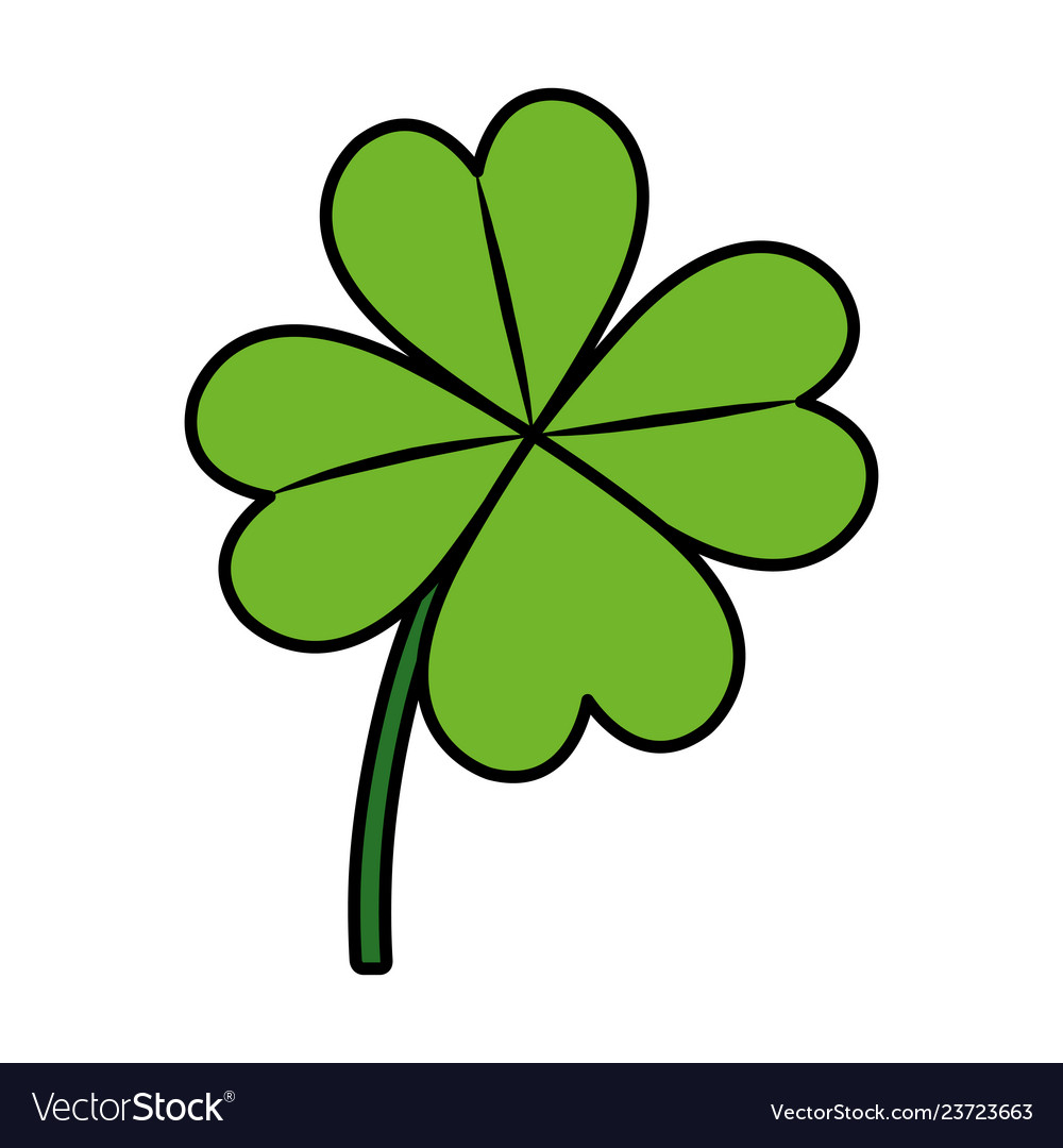 St patrick clover leaf Royalty Free Vector Image