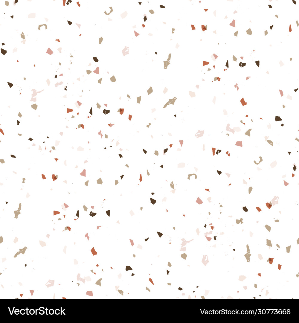 Abstract terrazzo seamless pattern Royalty Free Vector Image