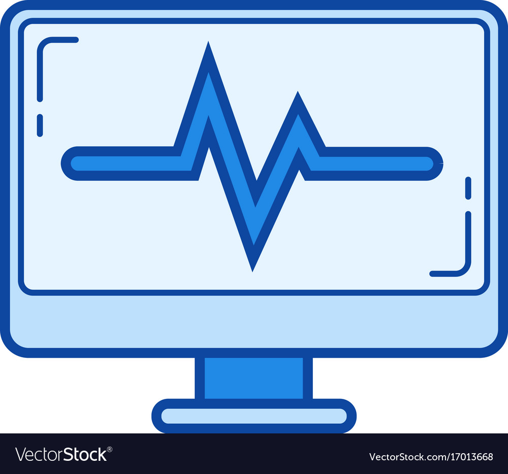 Data analysis line icon