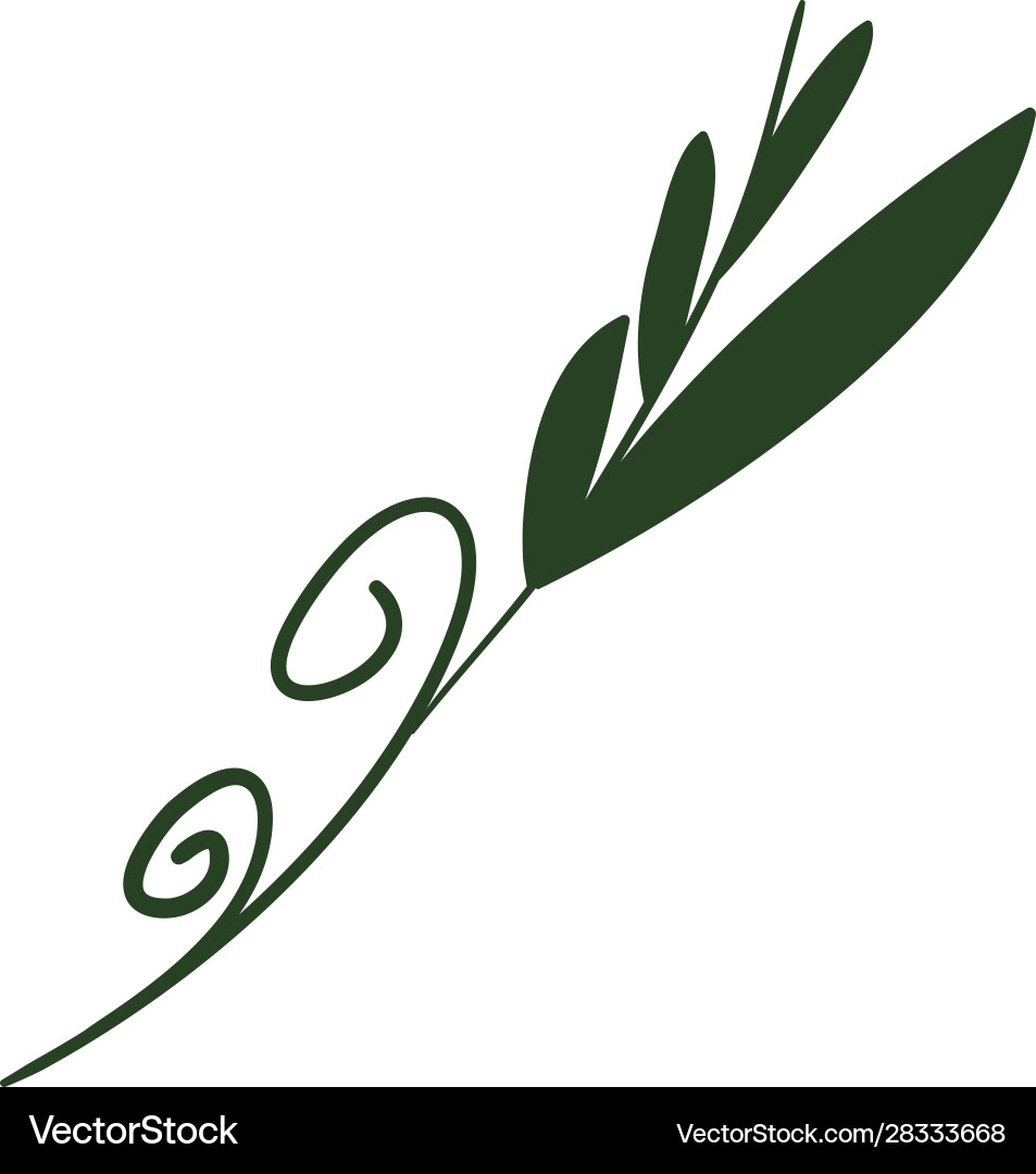Isolated leaf icon design Royalty Free Vector Image