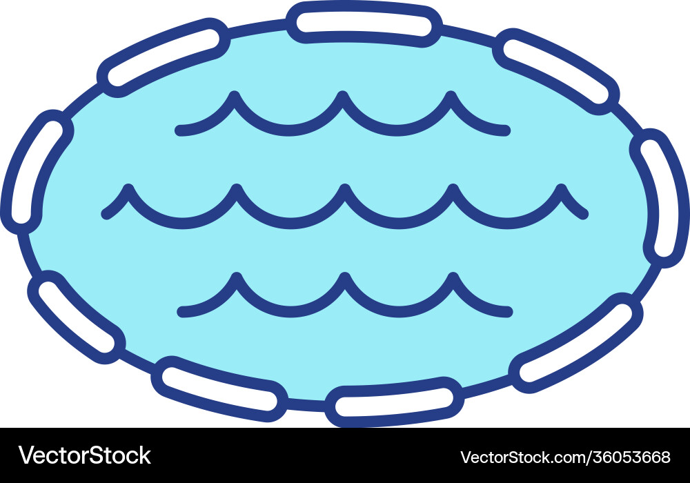 Swimming pool rgb color icon Royalty Free Vector Image