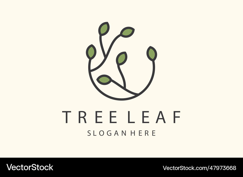 Tree leaf Royalty Free Vector Image - VectorStock