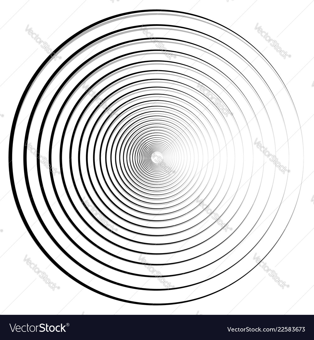 Abstract geometric art with circular motif