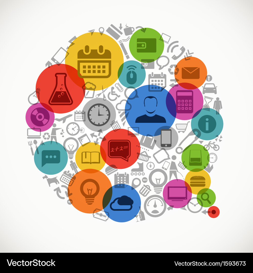 Chatting Royalty Free Vector Image - VectorStock