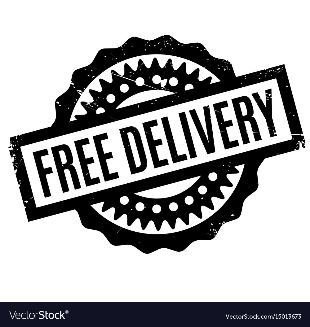 Free delivery rubber stamp Royalty Free Vector Image