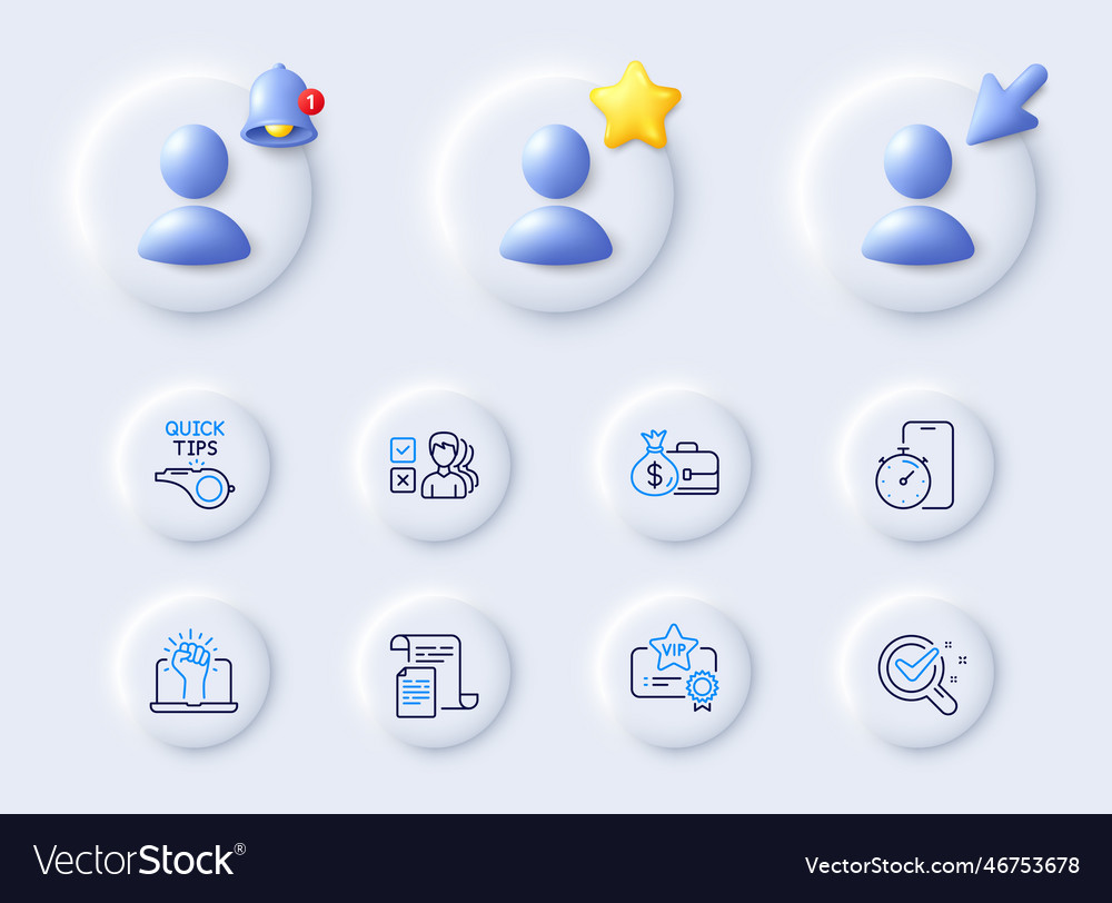 Empower chemistry lab and salary line icons Vector Image