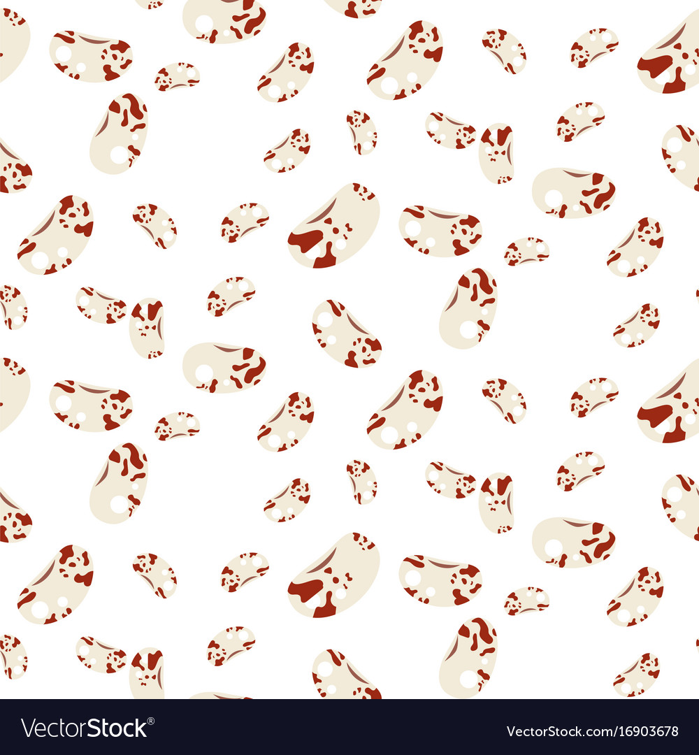 Kidney spotted beans seamless pattern