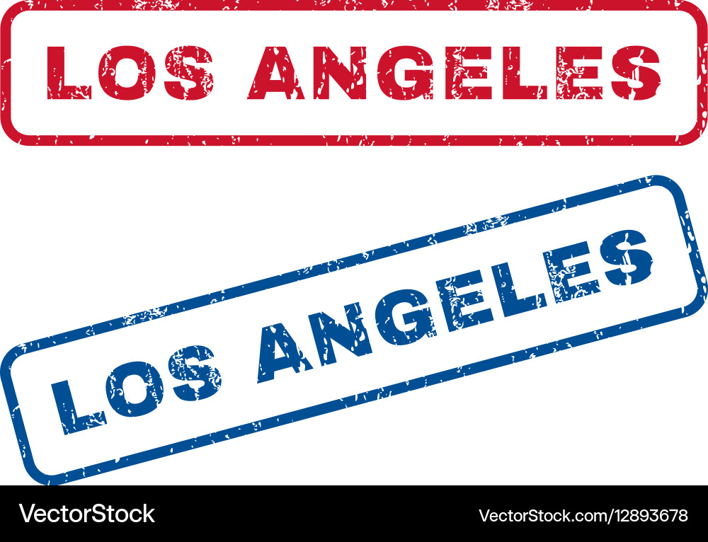 Los Angeles Rubber Stamps Royalty Free Vector Image