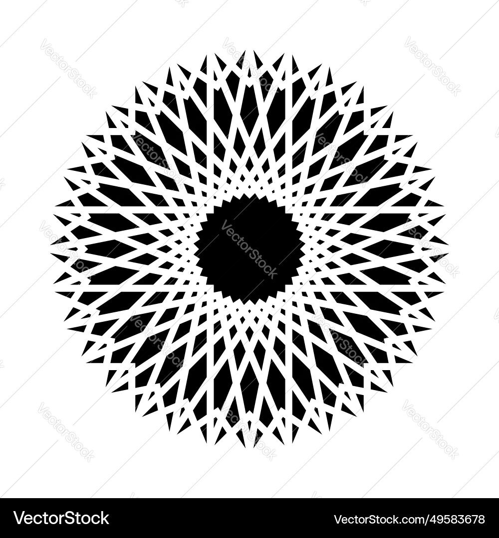 Simple Radial Vector Design Radial pattern Royalty Free Vector Image - VectorStock