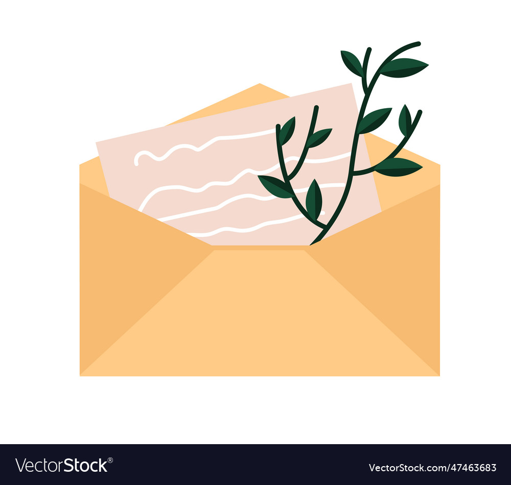 Cute beige envelope concept