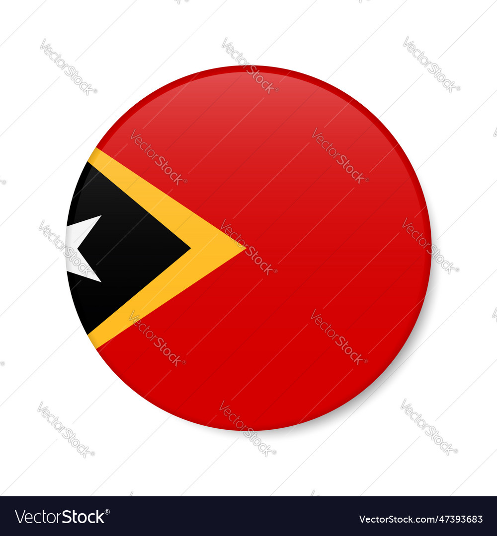 East timor circle button icon timor-leste round