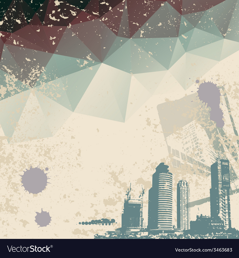Grunge city Royalty Free Vector Image - VectorStock
