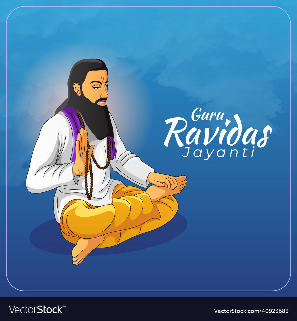 Guru ravidas jayanti greetings card Royalty Free Vector Guru ravidas jayanti greetings card Royalty Free Vector