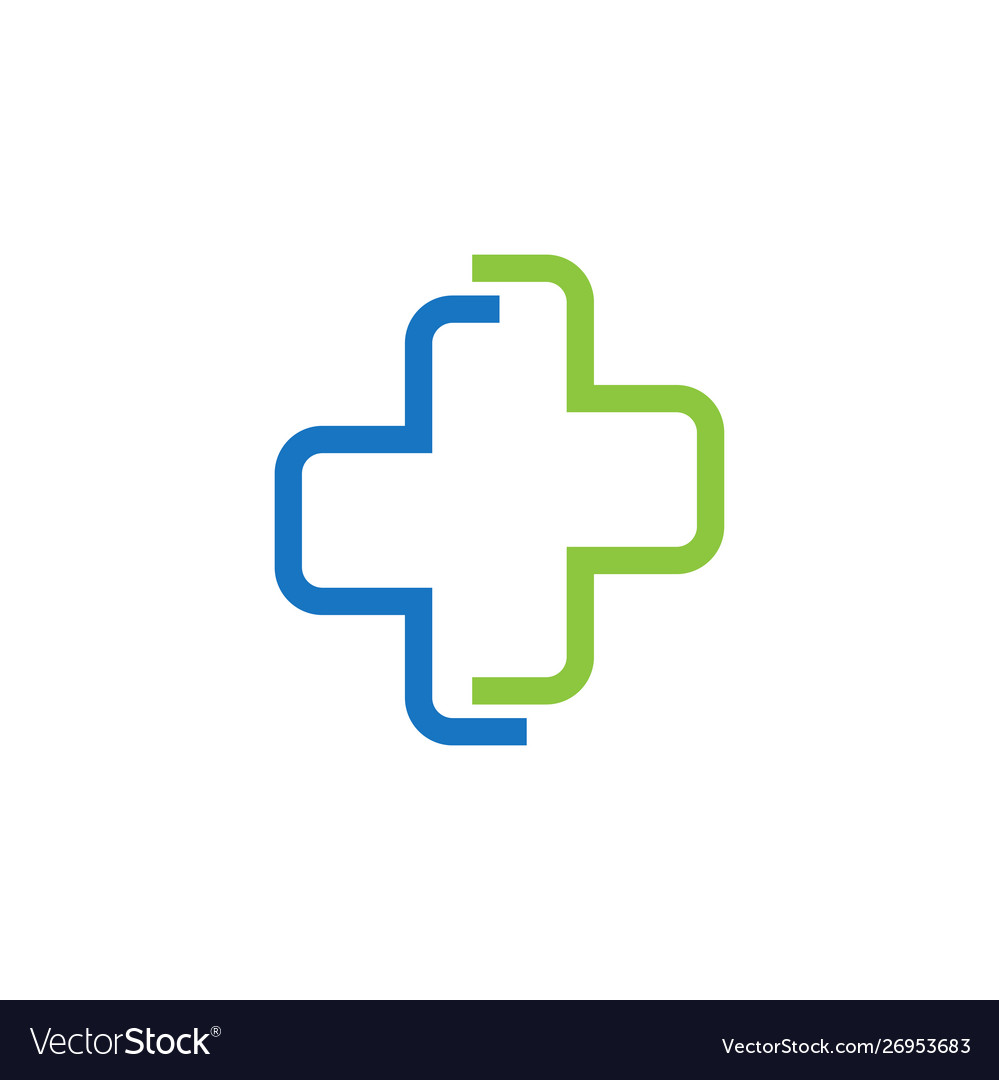 Medical cross graphic design template isolated Vector Image