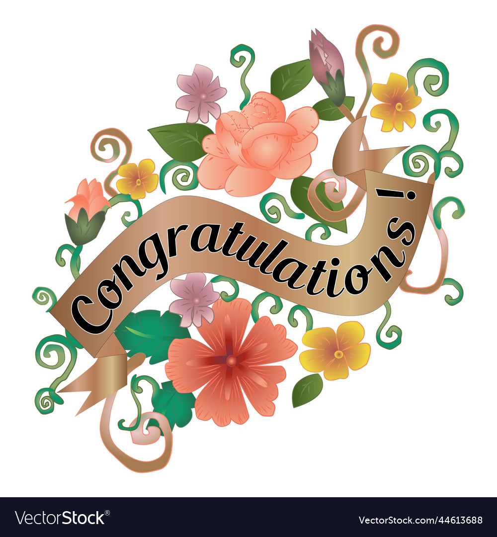 Congratulations celebration greetings card