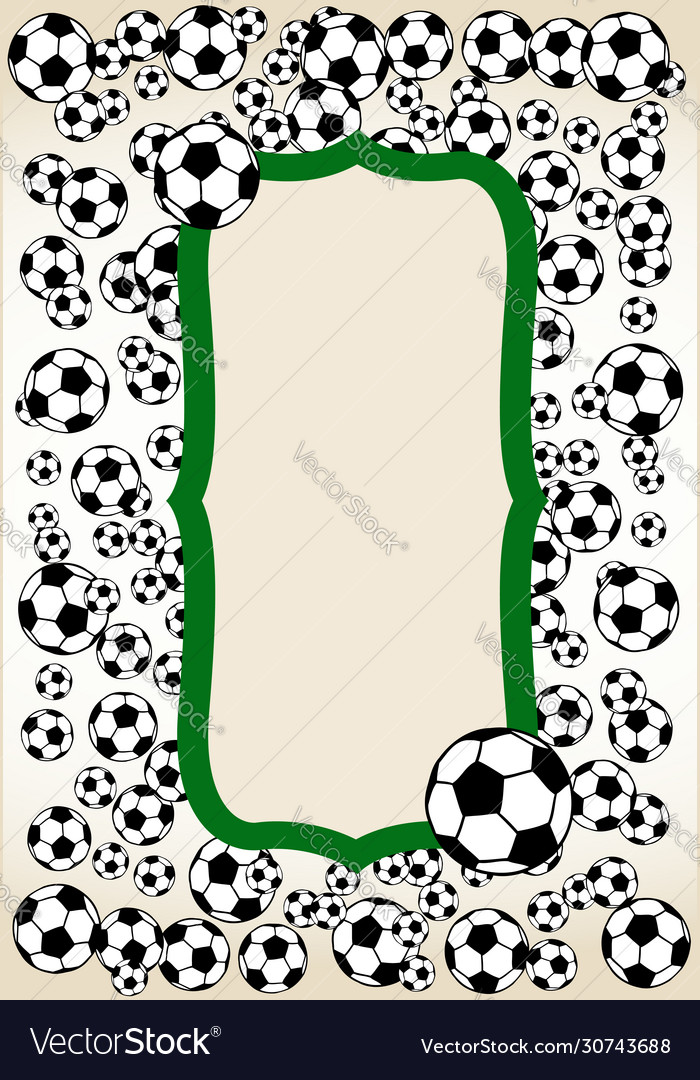 Football soccer balls background