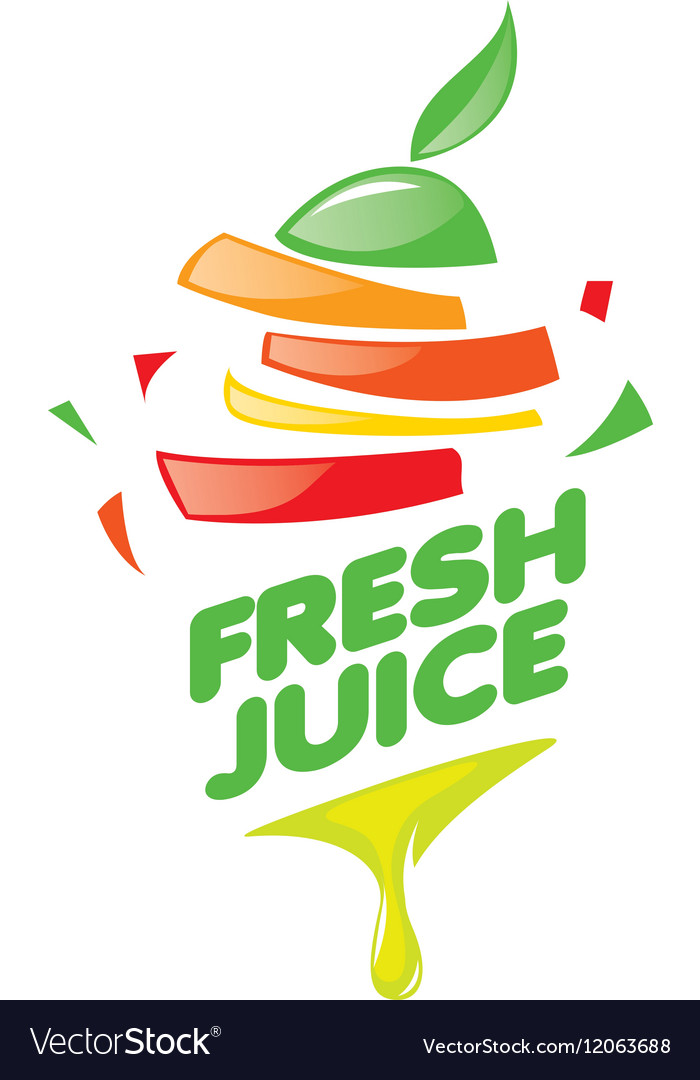 Logo of fresh juice Royalty Free Vector Image - VectorStock