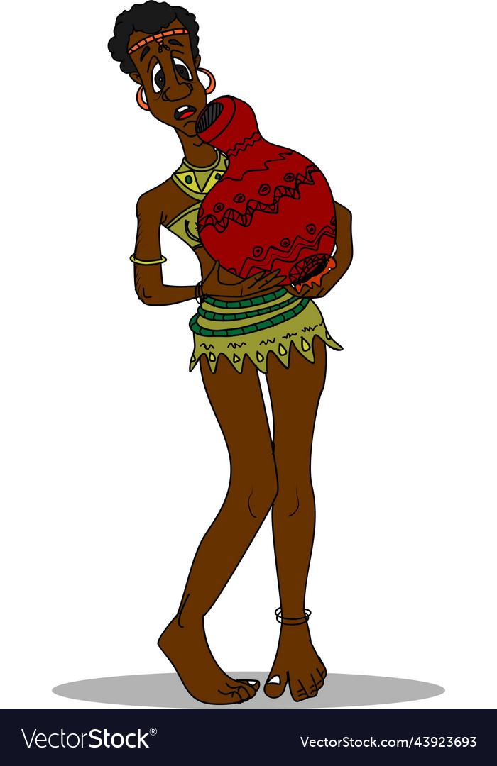 African girl Royalty Free Vector Image - VectorStock