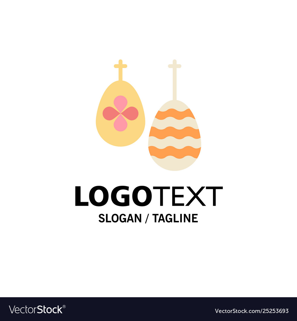 Celebration easter egg food business logo