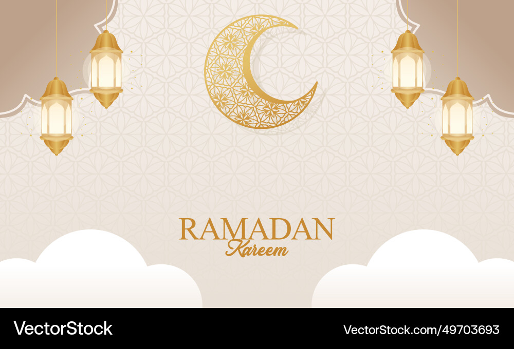 Islamic Ramadan Kareem Celebration Royalty Free Vector Image