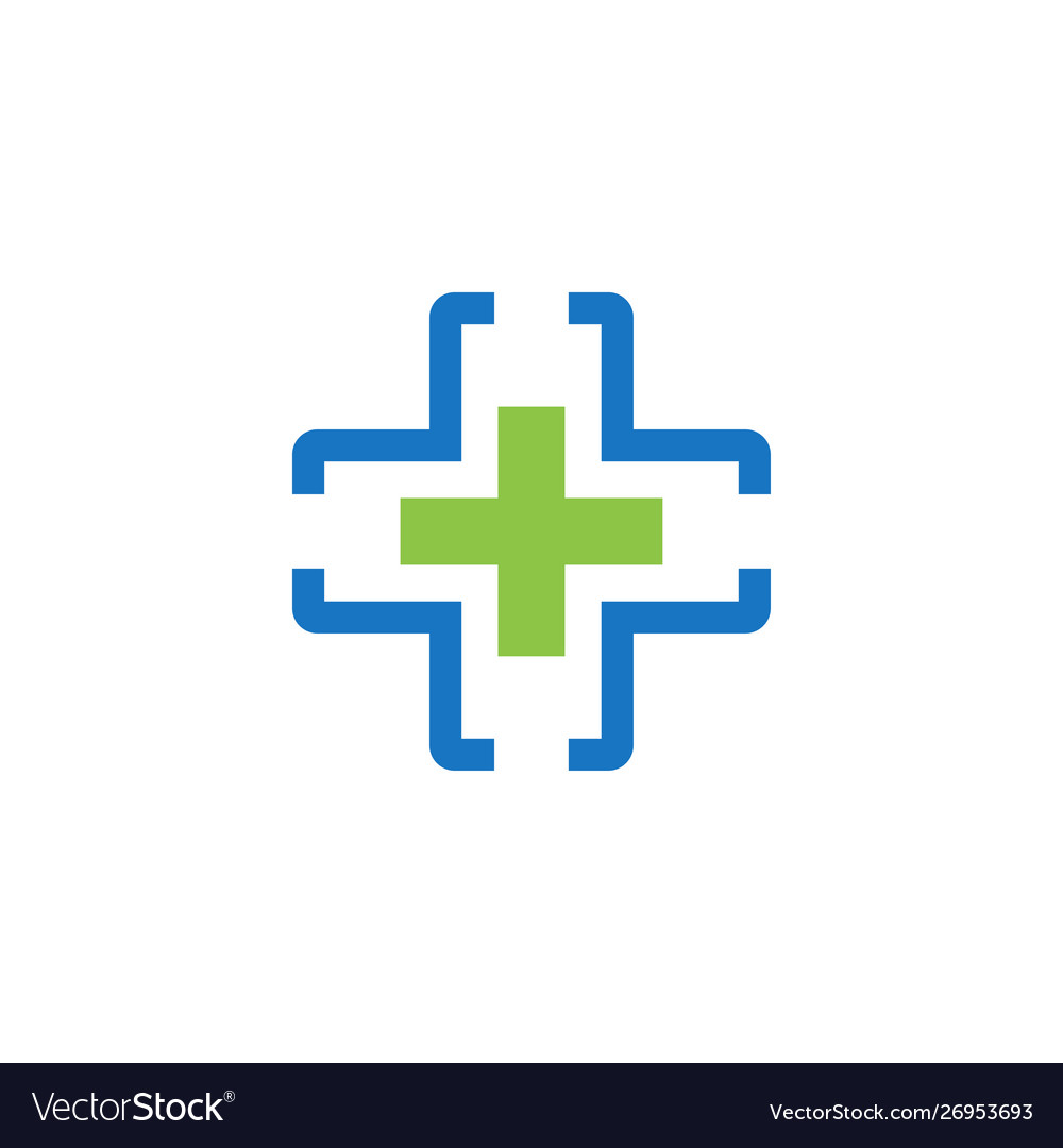 Medical cross graphic design template isolated Vector Image