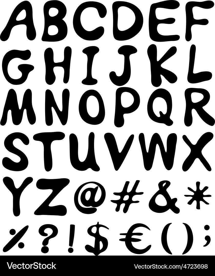 Alphabet Royalty Free Vector Image - VectorStock