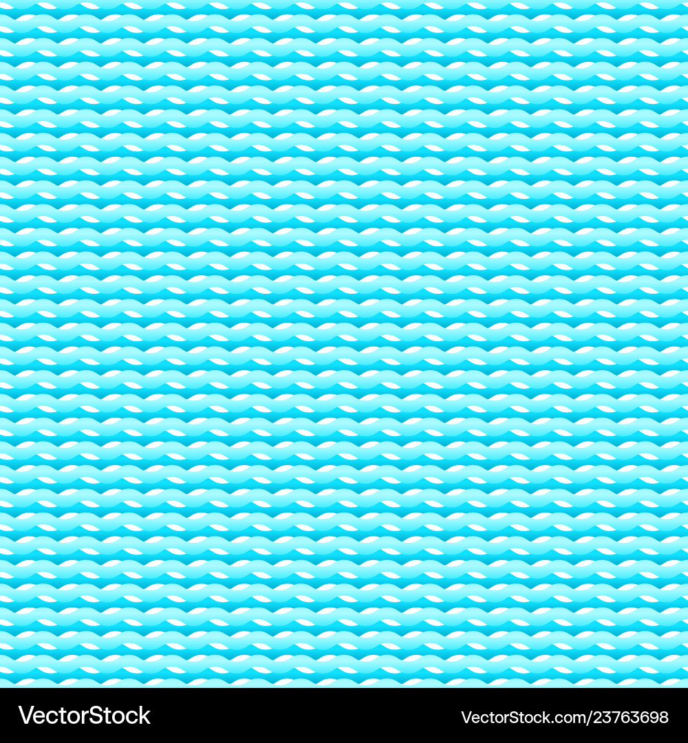 Blue water waves seamless texture or pattern Vector Image