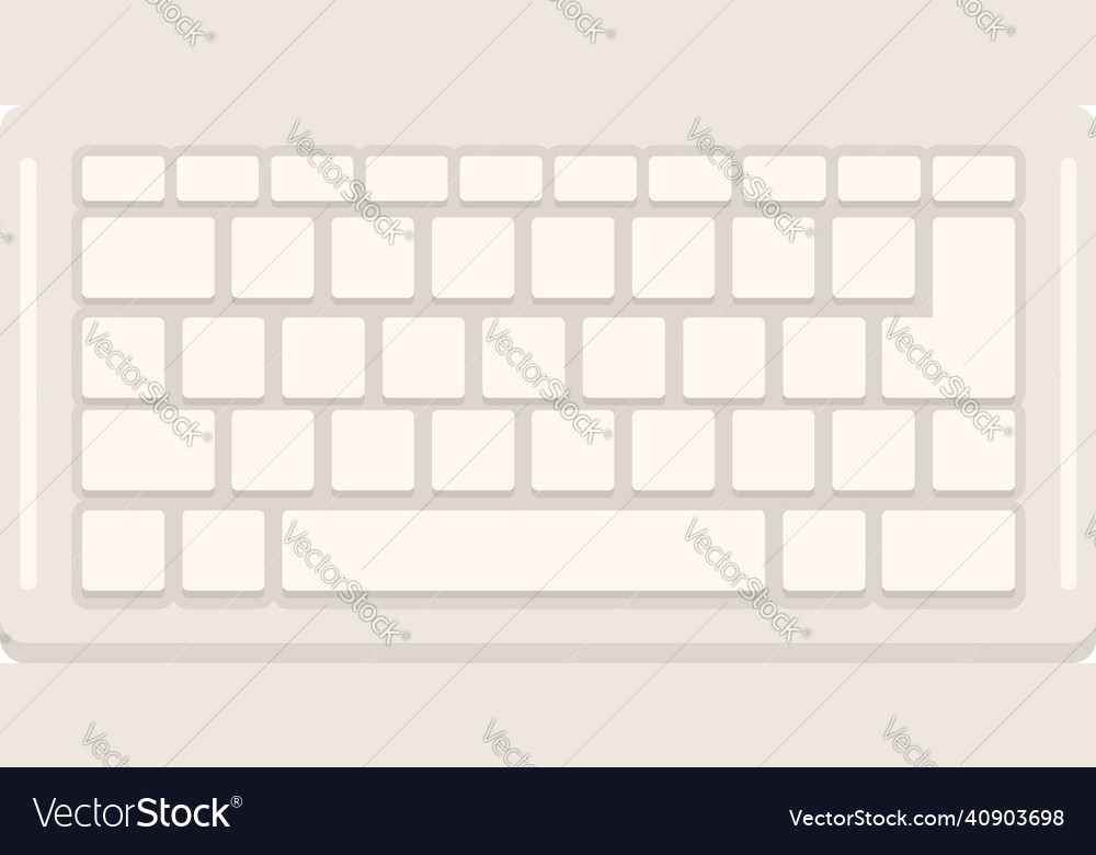 Control keyboard icon flat isolated Royalty Free Vector