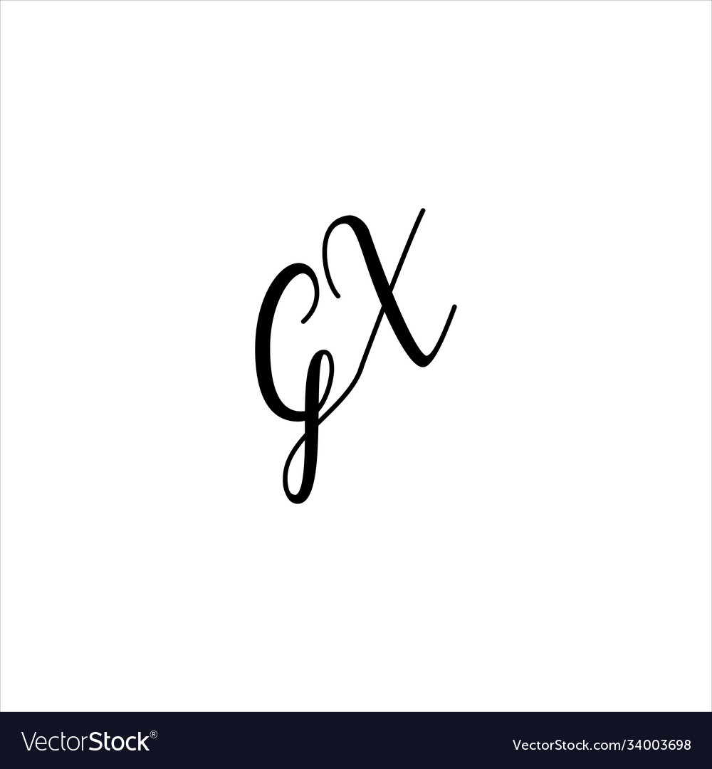 G x Gelenk Buchstaben Logo Monogramm Design